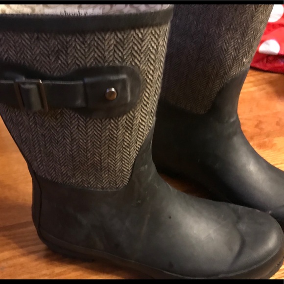 chooka black rain boots